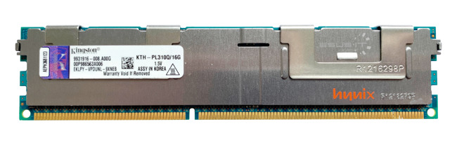 Arbeitspeicher 1x 16GB Kingston ECC REGISTERED DDR3  1066MHz PC3-8500 RDIMM | KTH-PL310Q/16G