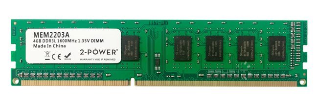 Arbeitspeicher 1x 4GB 2-POWER NON-ECC UNBUFFERED DDR3 1600MHz PC3-12800 UDIMM | MEM2203A