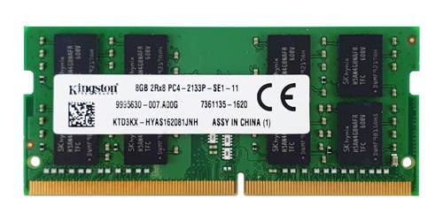 Arbeitspeicher 1x 8GB Kingston SO-DIMM DDR4 2133MHz PC4-17000 | KTD3KX-HYA