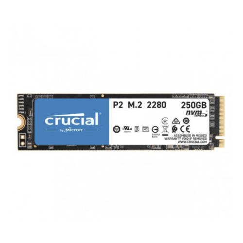 SSD Festplatte Crucial P2 250GB M.2 NVMe PCIe Gen3x4  | CT250P2SSD8