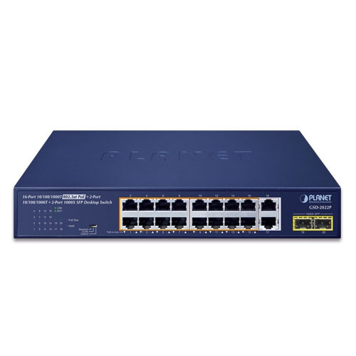 Schalter Planet GSD-2022P 18x 1Gb 2x SFP 185 W PoE+