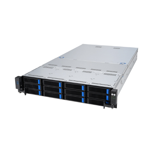 Serverplattform ASUS 2U RS520A-E12-RS12U/1G/1.6kW/12NVMe/RH/OCP/GPU 90SF02G1-M000C0 AMD x 1 DDR5 x 24 12+2 x 3.5" SATA/SAS/NVME PSU 1+1