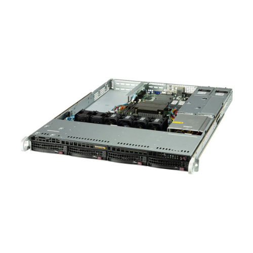 Serverplattform Supermicro 1U 510T-WTR SYS-510T-WTR Intel x 1 DDR4 x 4 4 x 3.5" SAS/SATA PSU 1+1