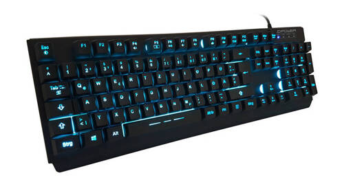 Verkabelt tastatur LC-Power LC-KEY-4B-LED QWERTZ