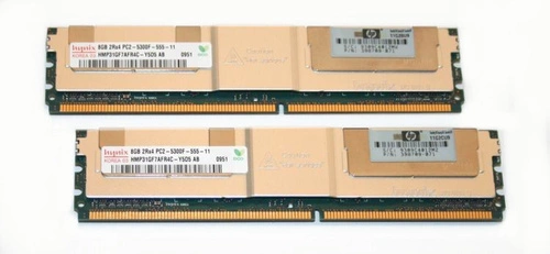 Arbeitsspeicher 2x 8GB HP Proliant & Workstation DDR2 667MHz ECC FULLY BUFFERED DIMM | 413015-B21