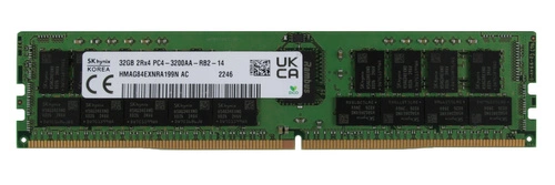 Arbeitspeicher 1x 32GB Hynix ECC REGISTERED DDR4 2Rx4 3200MHz PC4-25600 RDIMM | HMAG84EXNRA199N