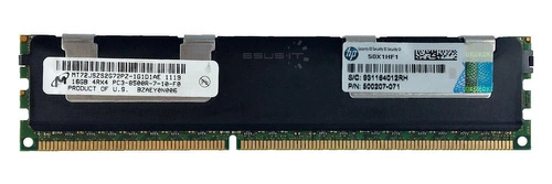 Arbeitspeicher 1x 16GB Micron ECC REGISTERED DDR3 4Rx4 1066MHz PC3-8500 RDIMM | MT72JSZS2G72PZ-1G1