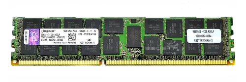 Arbeitspeicher 1x 16GB Kingston ECC REGISTERED DDR3  1333MHz PC3-10600 RDIMM | KTD-PE313LV/16G