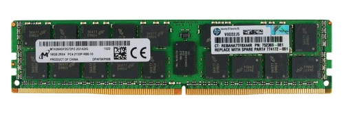 Arbeitspeicher 1x 16GB Micron ECC REGISTERED DDR4 2133MHz PC4-17000 RDIMM | MTA36ASF2G72PZ-2G1