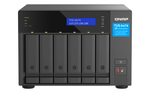NAS-Server QNAP TVS-h674-i3-16G 6x SSD | HDD SATA 16GB RAM