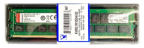 Arbeitspeicher 1x 32GB Kingston ECC REGISTERED DDR4  2133MHz PC4-17000 RDIMM | KVR21R15D4/32