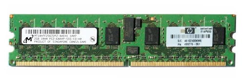 Arbeitspeicher 1x 2GB Micron ECC REGISTERED DDR2 1Rx4 800MHz PC2-6400 RDIMM | MT18HTF25672PZ-80EH1