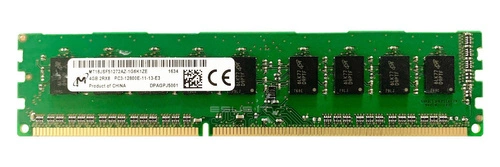 Arbeitspeicher 1x 4GB Micron ECC UNBUFFERED DDR3 1600MHz PC3-12800 UDIMM | MT18KSF51272AZ-1G6