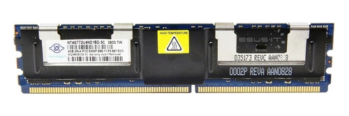 Arbeitspeicher 1x 4GB Nanya ECC FULLY BUFFERED DDR2 667MHz PC2-5300 FBDIMM | NT4GT72U4ND1BD-3C