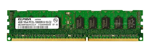 Arbeitspeicher 1x 4GB ELPIDA ECC REGISTERED DDR3 1Rx4 1333MHz PC3-10600 RDIMM | EBJ40RF4ECFA-DJ-F